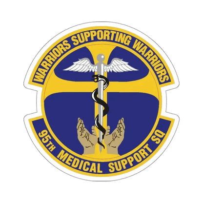 95th Medical Support Squadron (U.S. Air Force) STICKER Vinyl Kiss-Cut Decal 3 Inch White - The Sticker Space