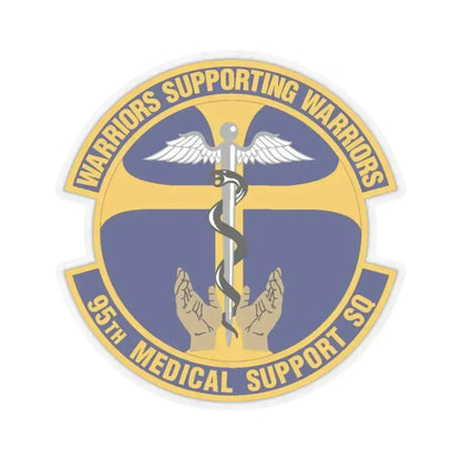 95th Medical Support Squadron (U.S. Air Force) STICKER Vinyl Kiss-Cut Decal 4 Inch Transparent - The Sticker Space
