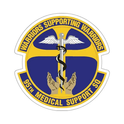 95th Medical Support Squadron (U.S. Air Force) STICKER Vinyl Kiss-Cut Decal 4 Inch White - The Sticker Space