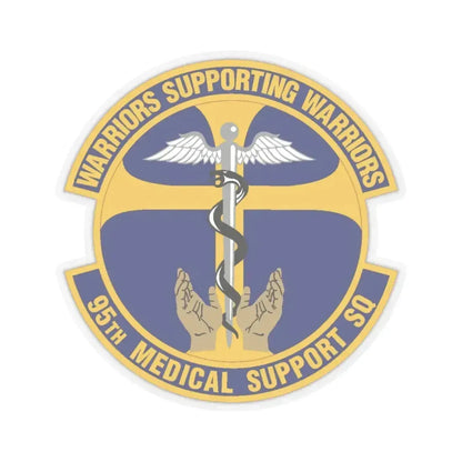 95th Medical Support Squadron (U.S. Air Force) STICKER Vinyl Kiss-Cut Decal 6 Inch Transparent - The Sticker Space