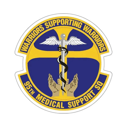 95th Medical Support Squadron (U.S. Air Force) STICKER Vinyl Kiss-Cut Decal 6 Inch White - The Sticker Space