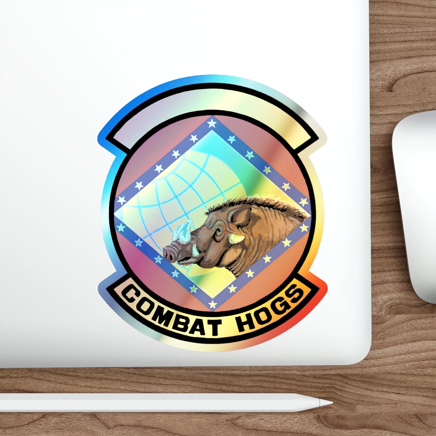 96 Aerial Port Sq AFRC (U.S. Air Force) Holographic STICKER Die-Cut Vinyl Decal-The Sticker Space