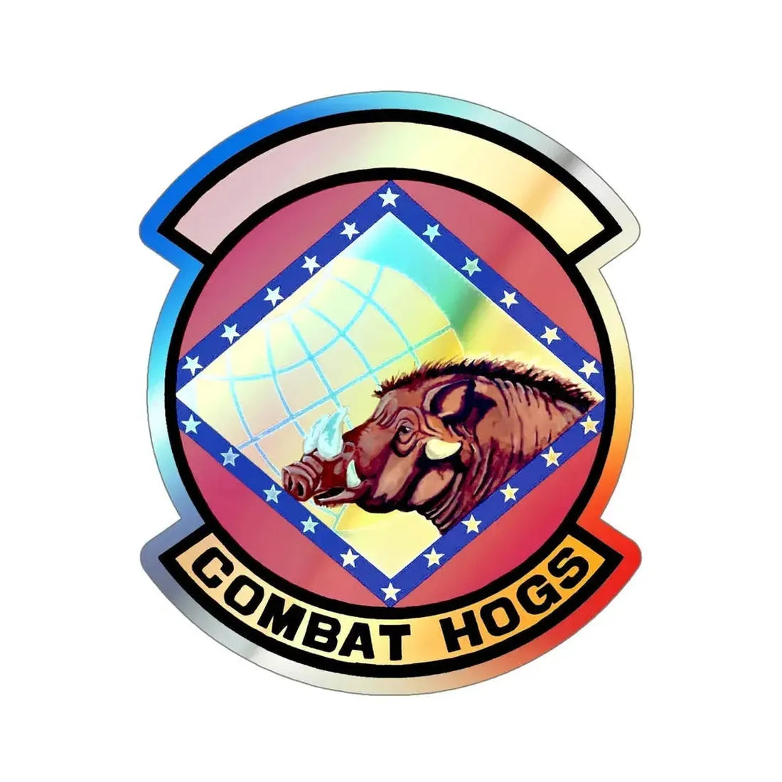 96 Aerial Port Sq AFRC (U.S. Air Force) Holographic STICKER Die-Cut Vinyl Decal - The Sticker Space