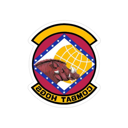 96 Aerial Port Sq AFRC (U.S. Air Force) REVERSE PRINT Transparent Die-Cut STICKER - The Sticker Space