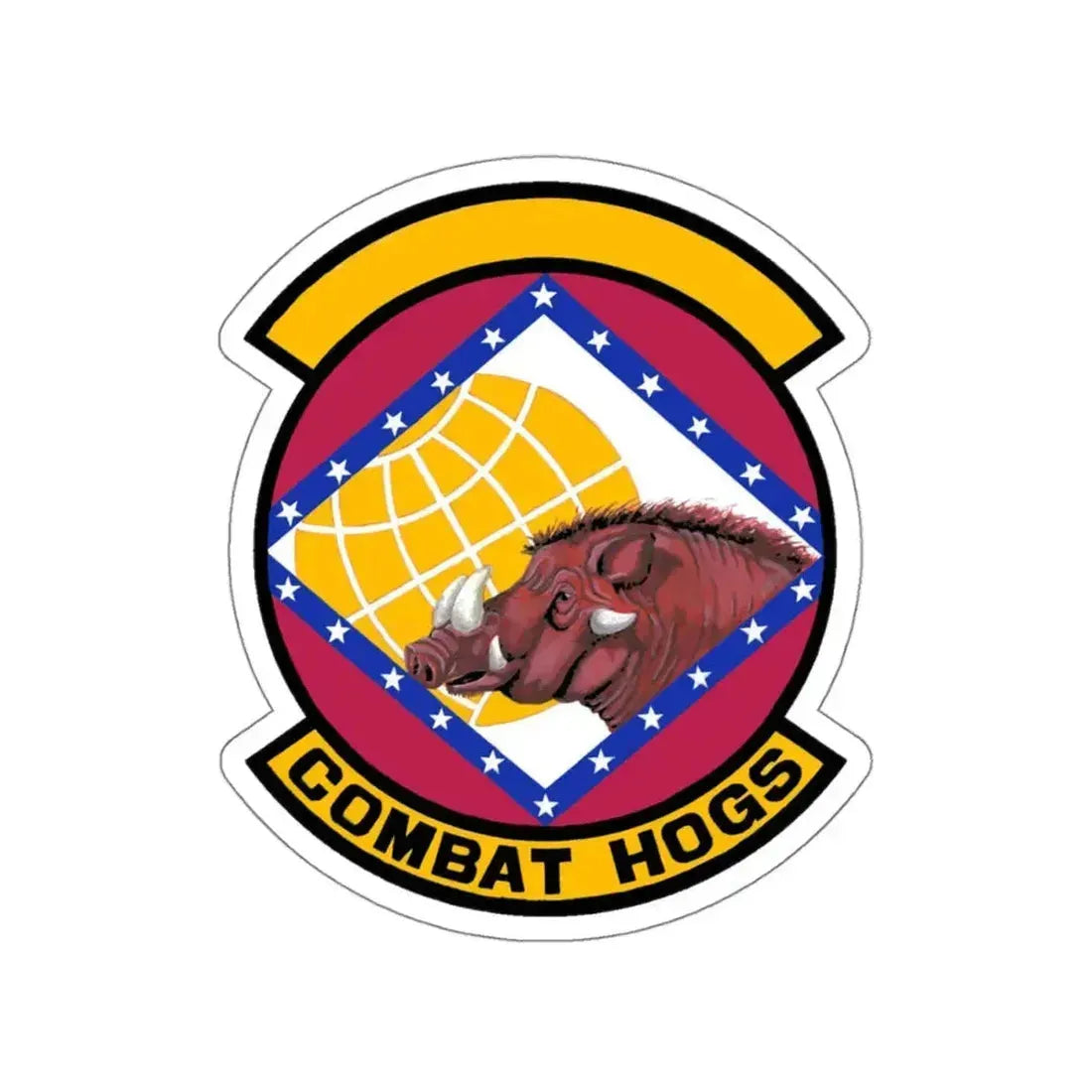 96 Aerial Port Sq AFRC (U.S. Air Force) STICKER Vinyl Kiss-Cut Decal 4 Inch White - The Sticker Space