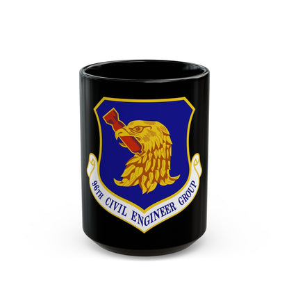 96 Civil Engineer Group AFMC (U.S. Air Force) Black Coffee Mug-15oz-The Sticker Space