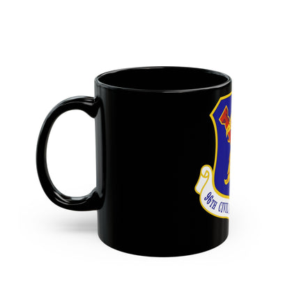 96 Civil Engineer Group AFMC (U.S. Air Force) Black Coffee Mug-The Sticker Space