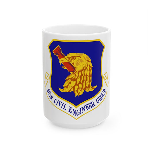 96 Civil Engineer Group AFMC (U.S. Air Force) White Coffee Mug-15oz-The Sticker Space