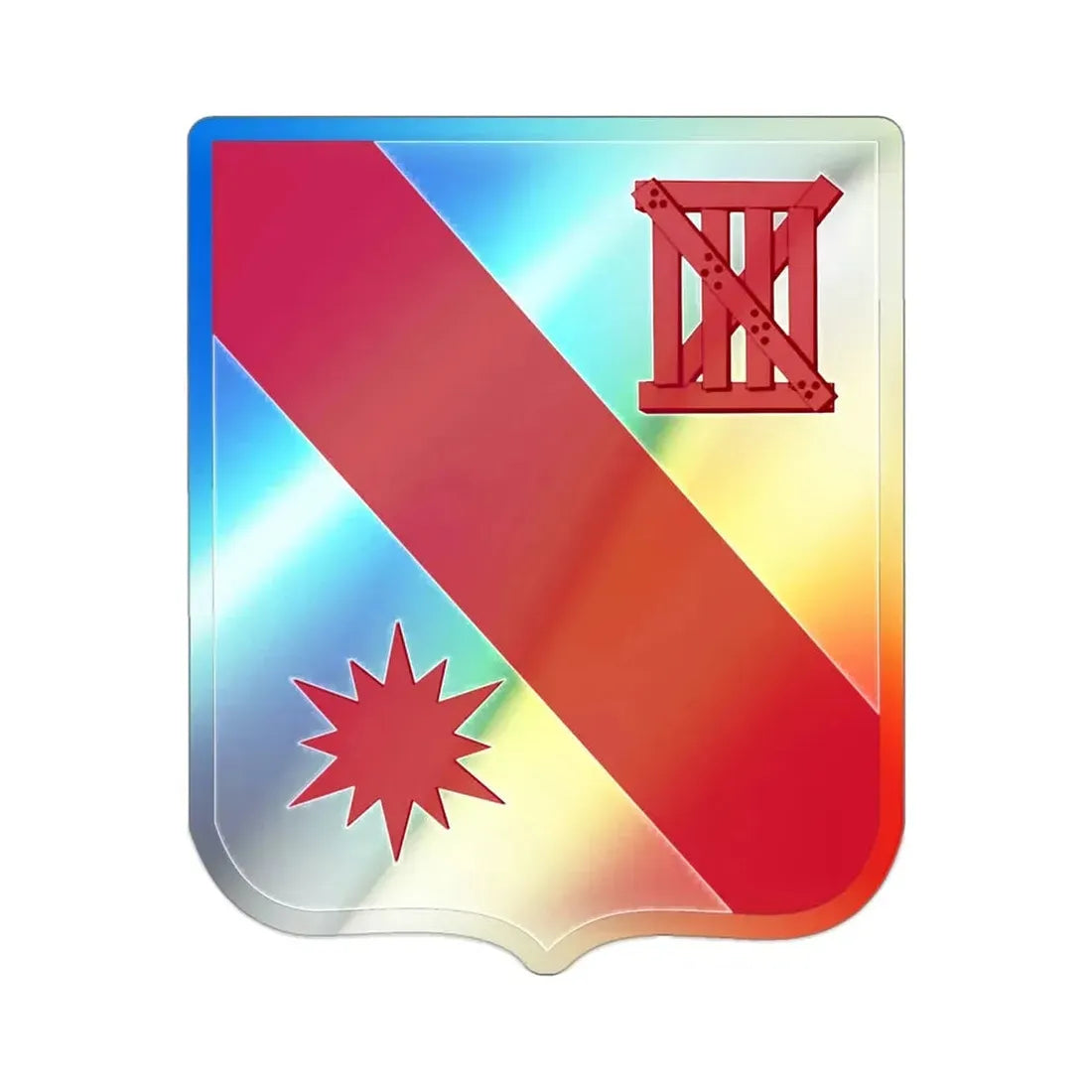 96 Engineer Battalion 2 (U.S. Army) Holographic STICKER Die-Cut Vinyl Decal - The Sticker Space