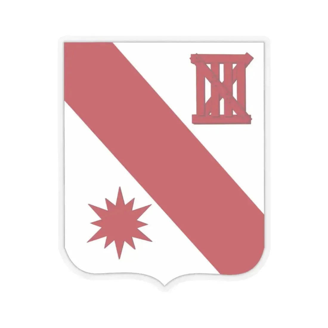 96 Engineer Battalion 2 (U.S. Army) STICKER Vinyl Kiss-Cut Decal 2 Inch Transparent - The Sticker Space