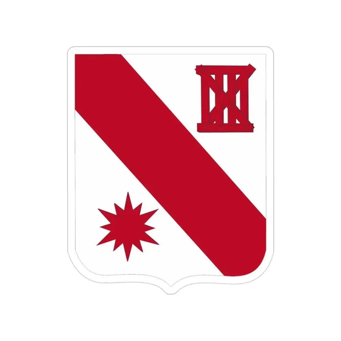 96 Engineer Battalion 2 (U.S. Army) Transparent STICKER Die-Cut Vinyl Decal 3 Inch - The Sticker Space