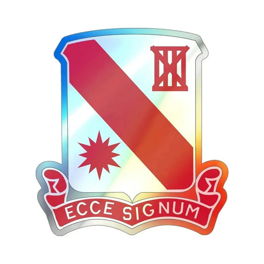 96 Engineer Battalion (U.S. Army) Holographic STICKER Die-Cut Vinyl Decal 6 Inch Holographic - The Sticker Space