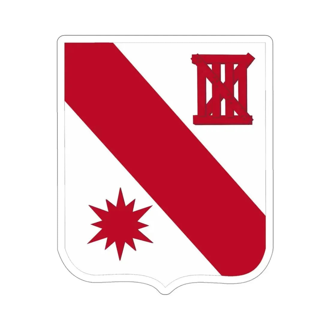 96 Engineer Battalion v2 (U.S. Army) STICKER Vinyl Die-Cut Decal 4 Inch - The Sticker Space