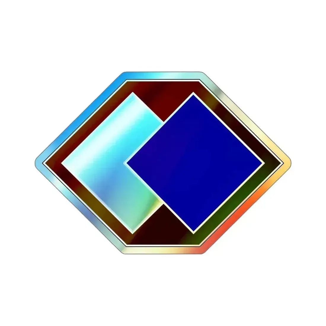 96 Sustainment Brigade (U.S. Army) Holographic STICKER Die-Cut Vinyl Decal 5 Inch Holographic - The Sticker Space
