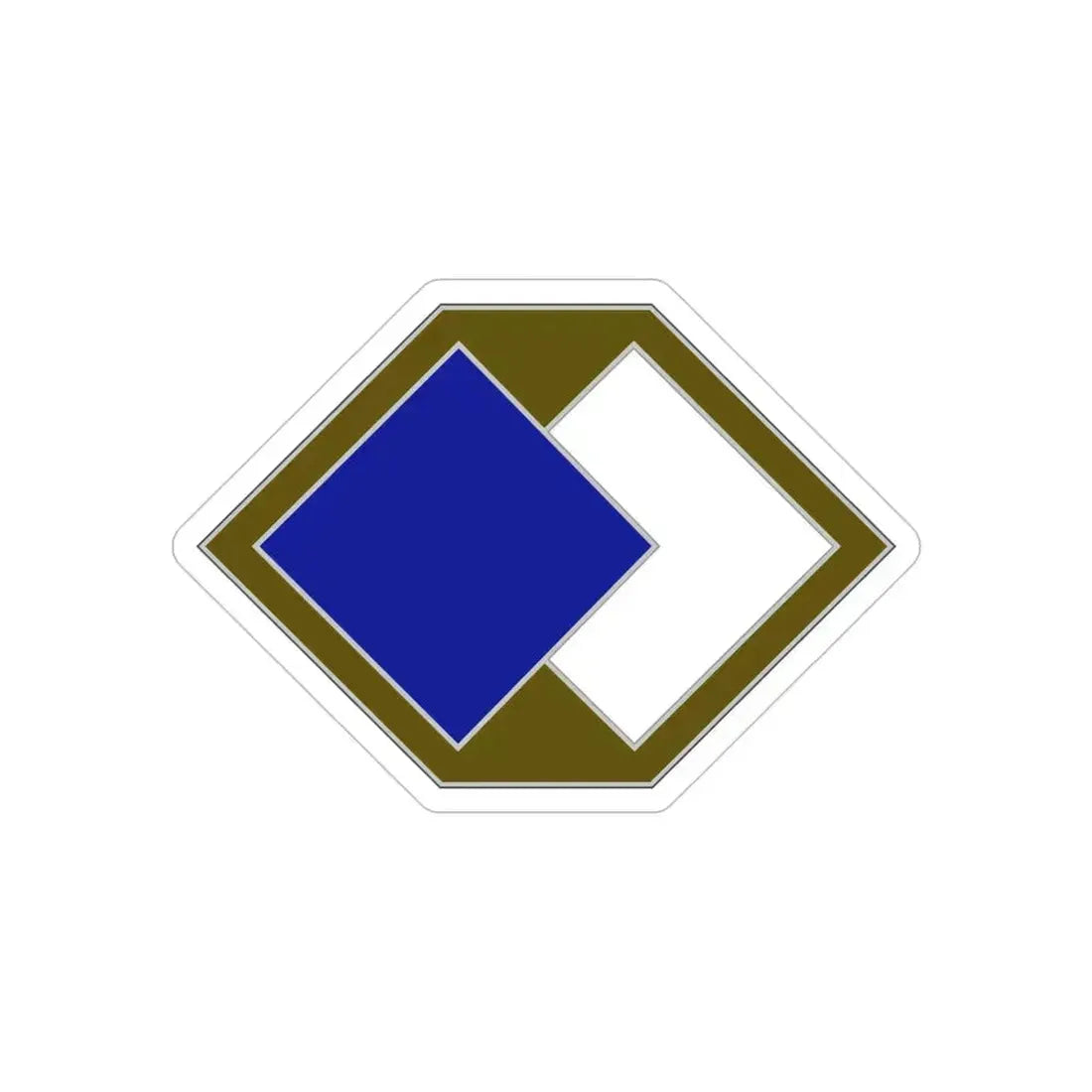 96 Sustainment Brigade (U.S. Army) REVERSE PRINT Transparent Die-Cut STICKER 4 Inch Die-Cut Transparent - The Sticker Space