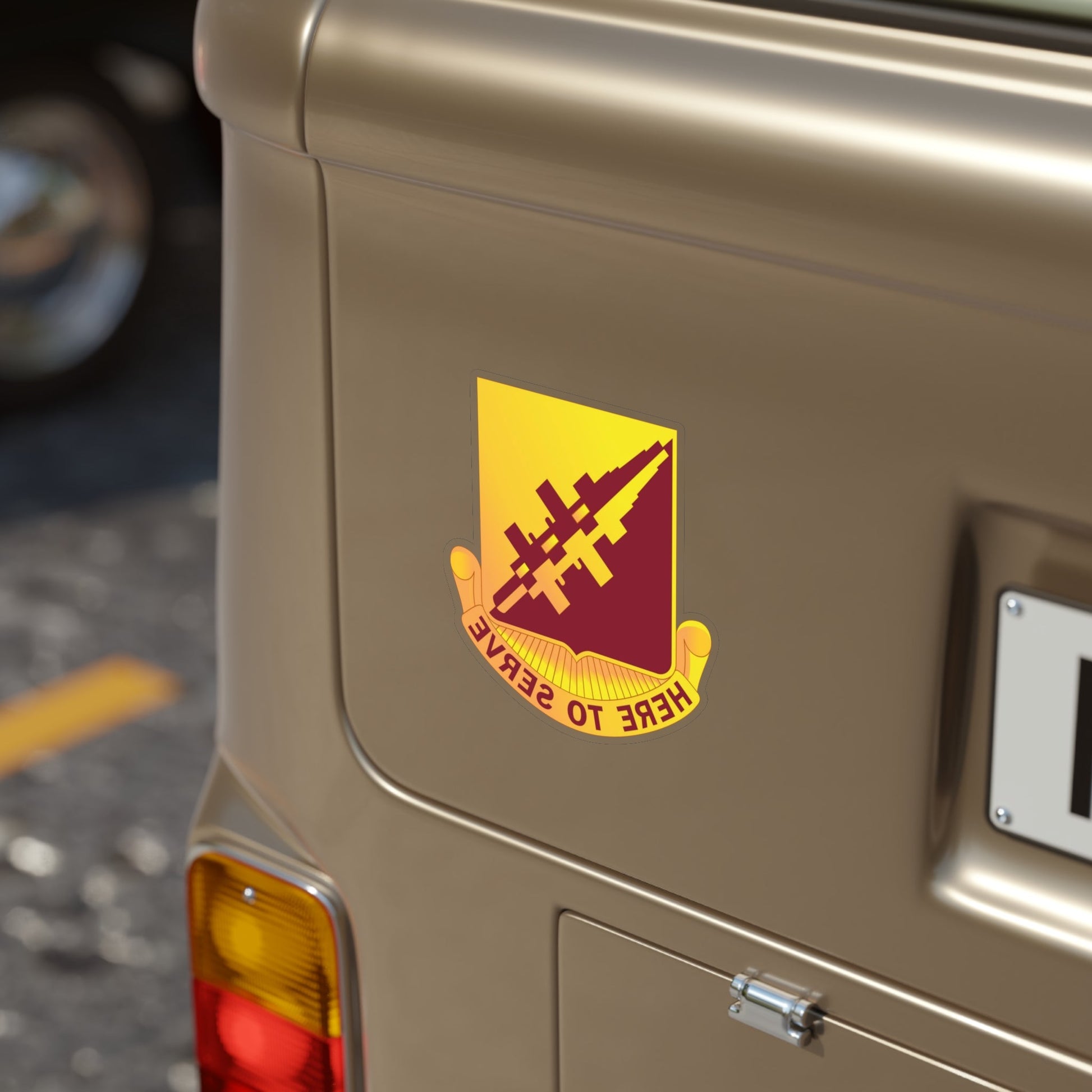 96 Transportation Battalion (U.S. Army) REVERSE PRINT Transparent STICKER-The Sticker Space