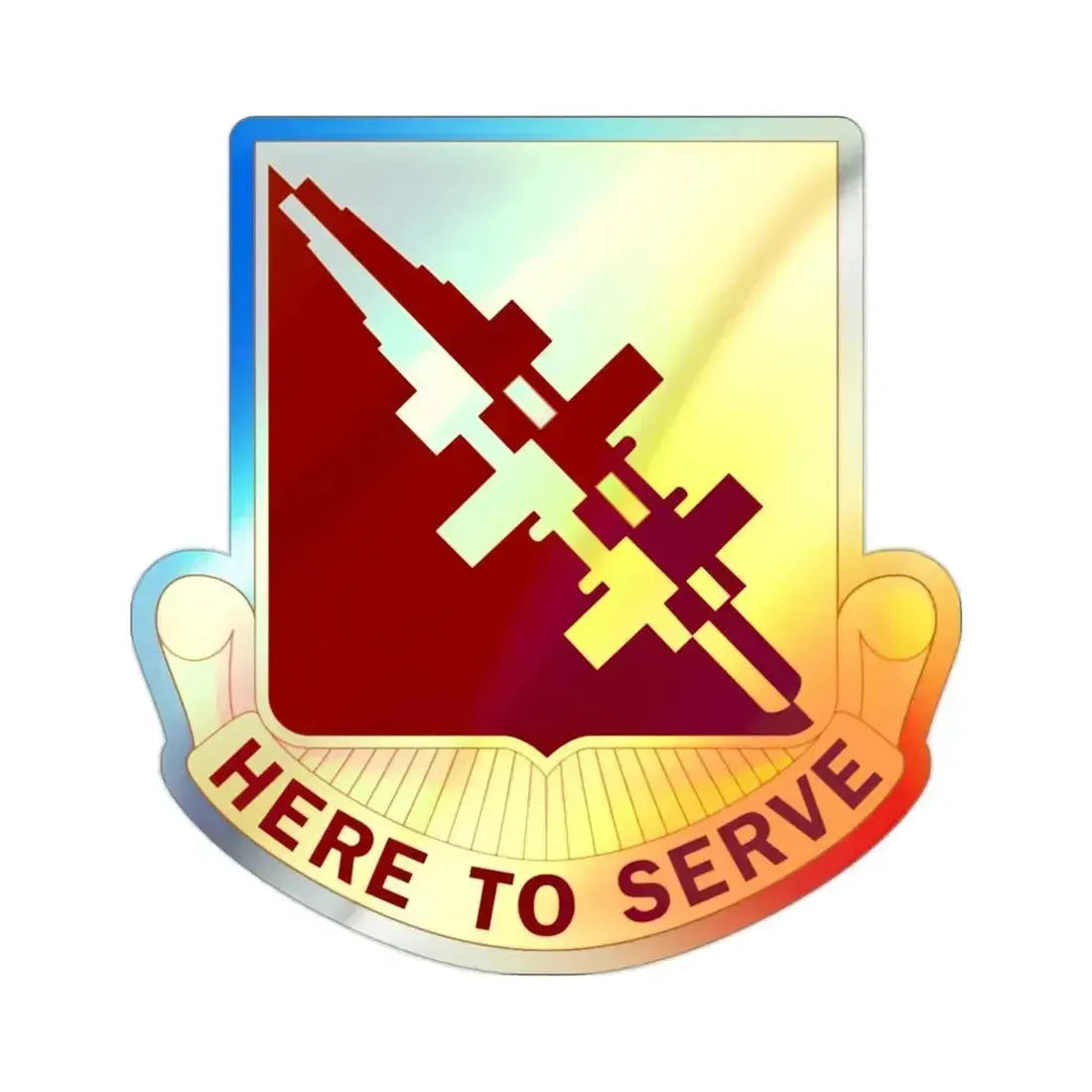 96 Transportation Battalion (U.S. Army) Holographic STICKER Die-Cut Vinyl Decal 2 Inch Holographic - The Sticker Space