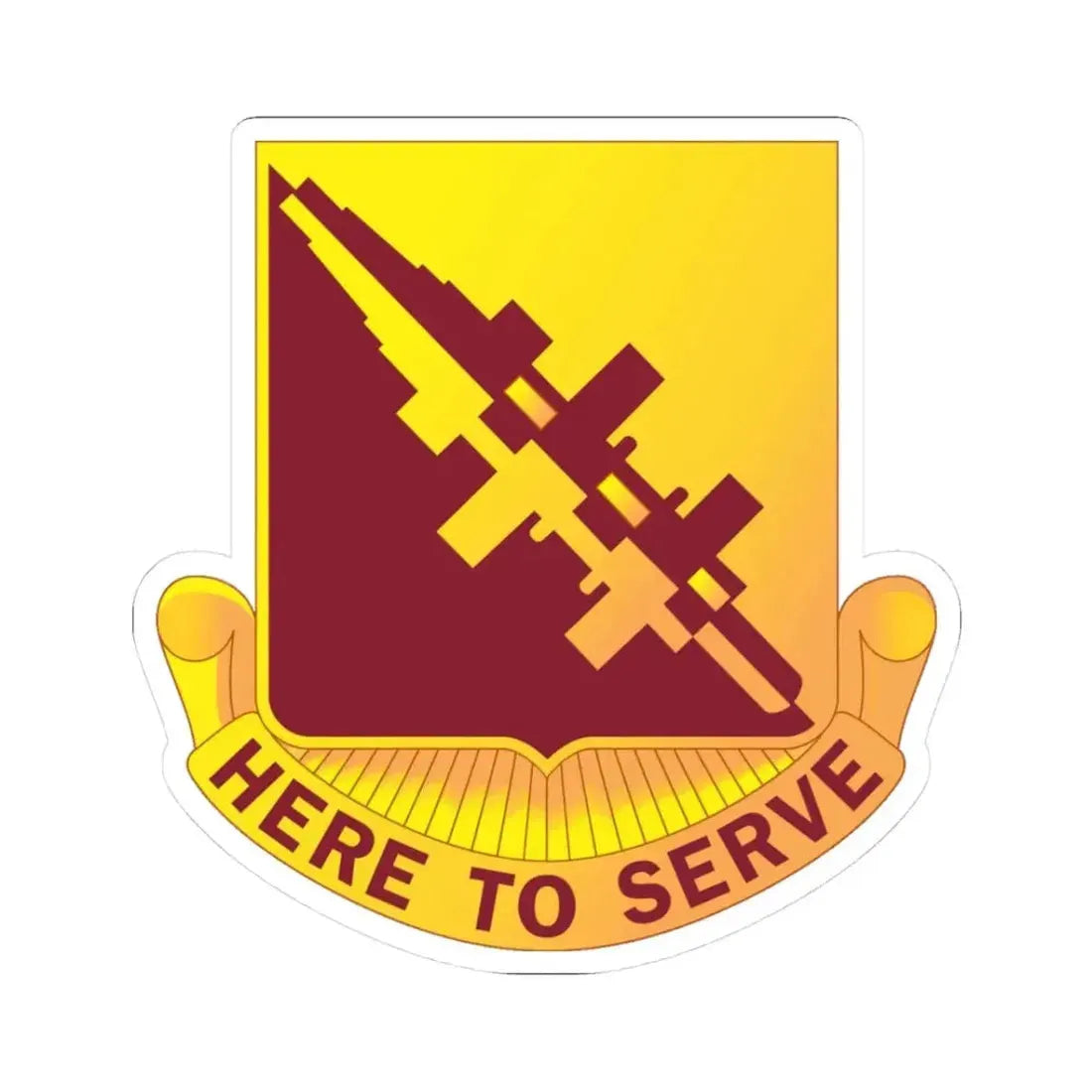 96 Transportation Battalion (U.S. Army) STICKER Vinyl Kiss-Cut Decal 3 Inch White - The Sticker Space