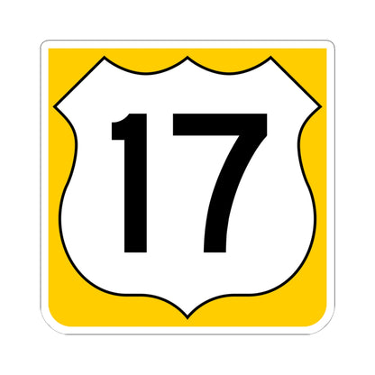 US 17 FL reversed (Florida) (Road Sign) STICKER Vinyl Kiss-Cut Decal