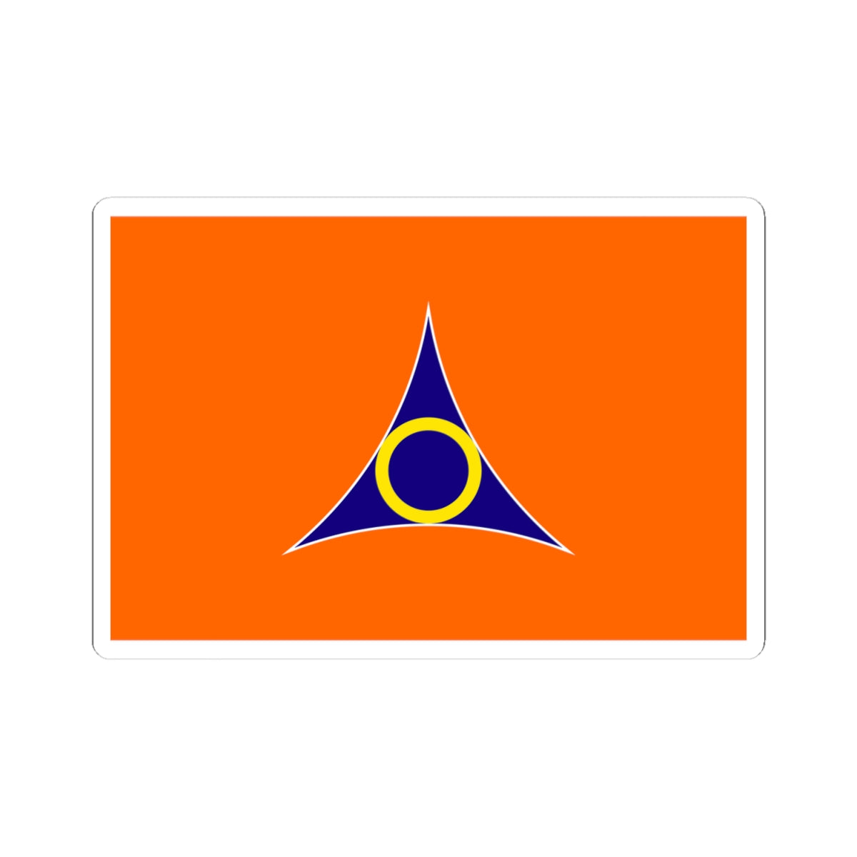 Flag of Ora Gunma (Japan) STICKER Vinyl Kiss-Cut Decal