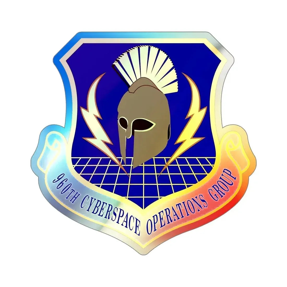 960th Cyberspace Operations Group (U.S. Air Force) Holographic STICKER Die-Cut Vinyl Decal - The Sticker Space