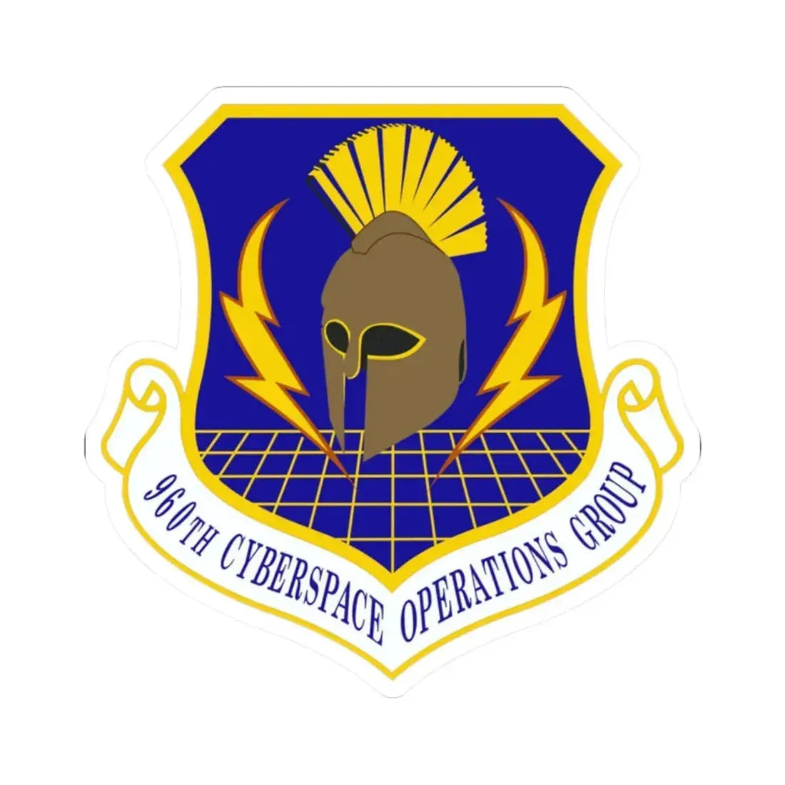 960th Cyberspace Operations Group (U.S. Air Force) STICKER Vinyl Kiss-Cut Decal 2 Inch White - The Sticker Space