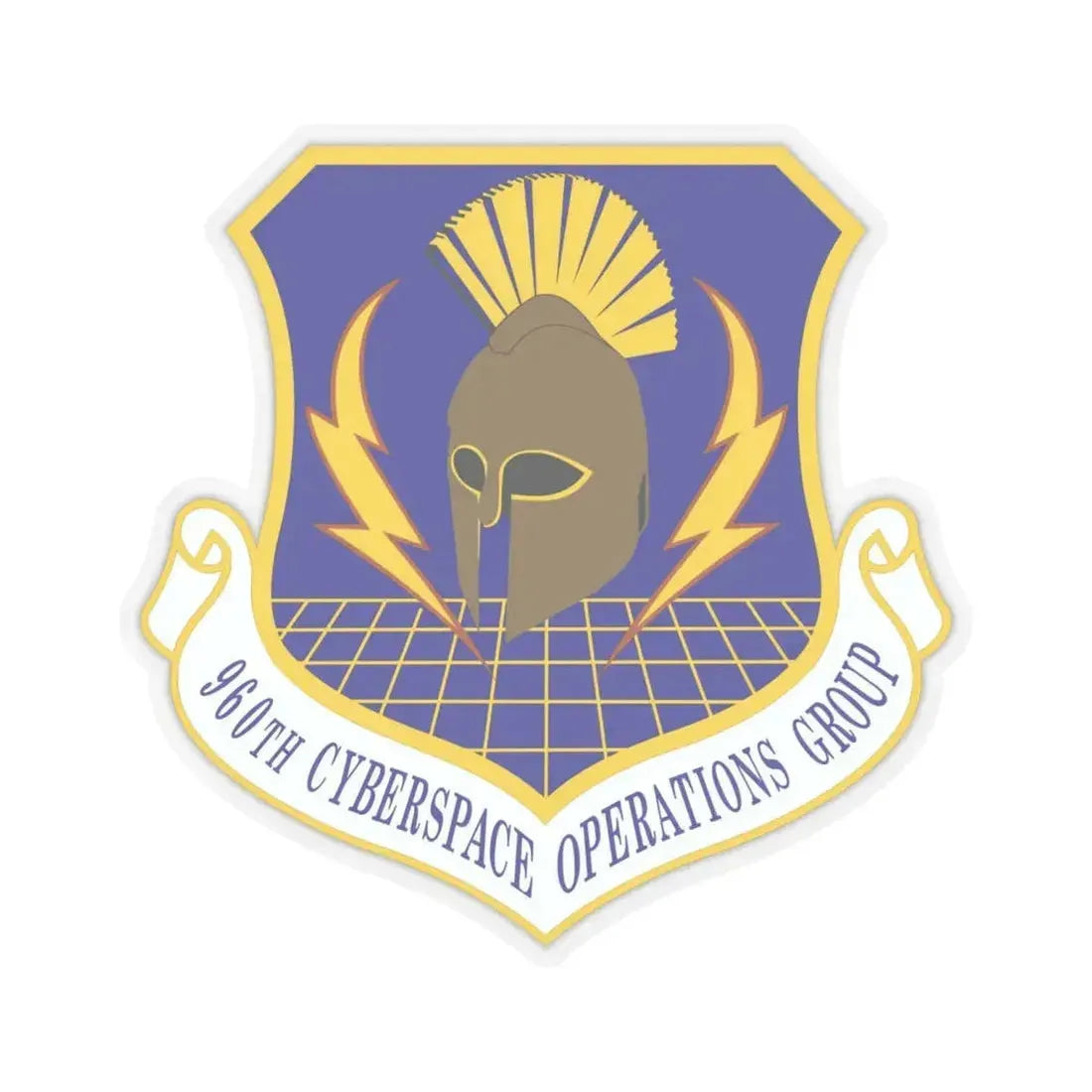 960th Cyberspace Operations Group (U.S. Air Force) STICKER Vinyl Kiss-Cut Decal 6 Inch Transparent - The Sticker Space