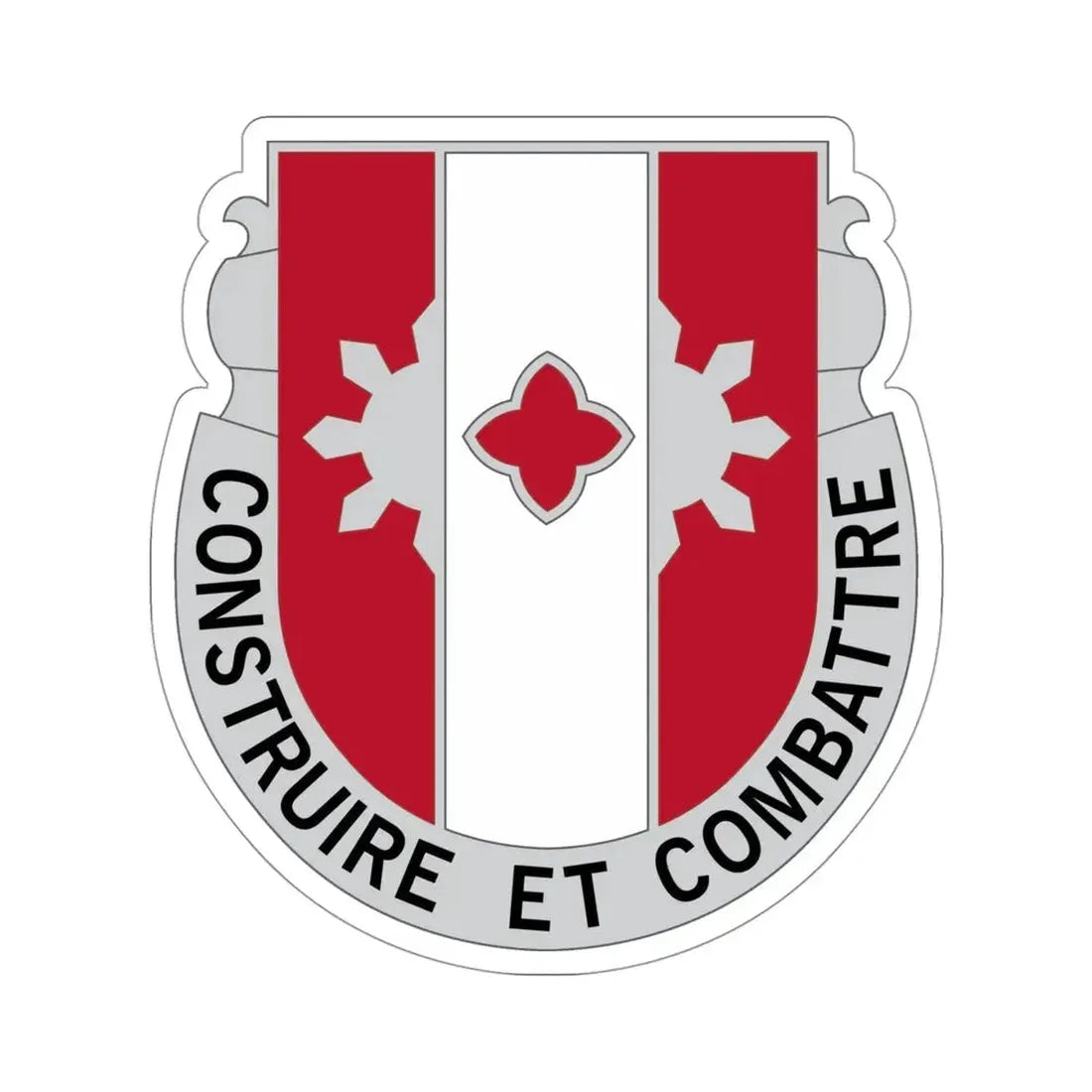 961 Engineer Battalion (U.S. Army) STICKER Vinyl Die-Cut Decal 4 Inch - The Sticker Space