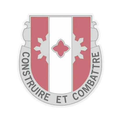 961 Engineer Battalion (U.S. Army) STICKER Vinyl Kiss-Cut Decal 2 Inch Transparent - The Sticker Space