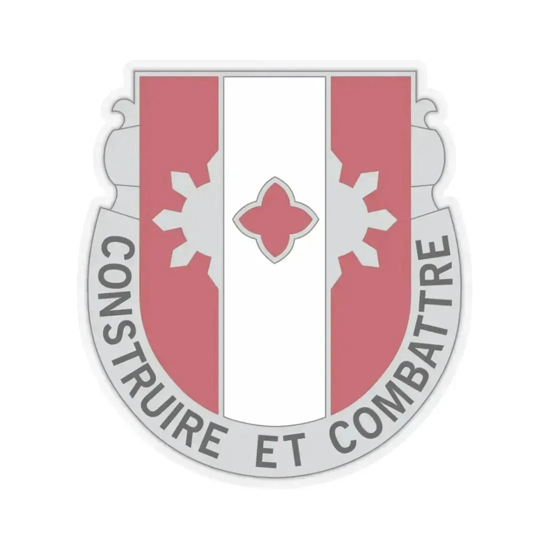 961 Engineer Battalion (U.S. Army) STICKER Vinyl Kiss-Cut Decal 3 Inch Transparent - The Sticker Space