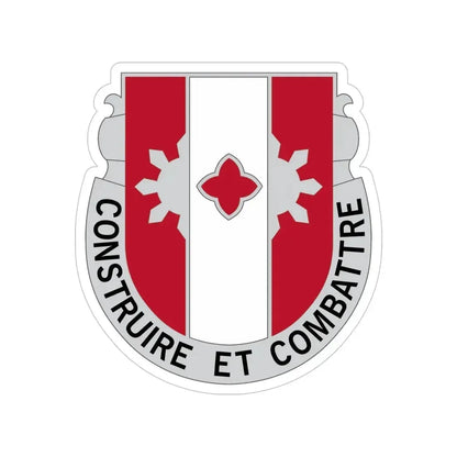 961 Engineer Battalion (U.S. Army) Transparent STICKER Die-Cut Vinyl Decal 5 Inch - The Sticker Space