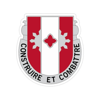 961 Engineer Battalion (U.S. Army) Transparent STICKER Die-Cut Vinyl Decal 6 Inch - The Sticker Space