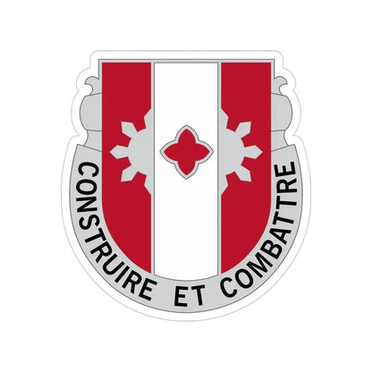 961 Engineer Battalion (U.S. Army) Transparent STICKER Die-Cut Vinyl Decal - The Sticker Space