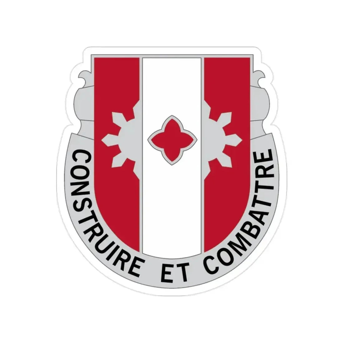 961 Engineer Battalion (U.S. Army) Transparent STICKER Die-Cut Vinyl Decal - The Sticker Space