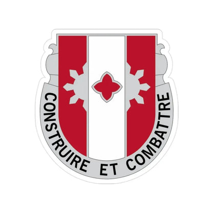 961 Engineer Battalion (U.S. Army) Transparent STICKER Die-Cut Vinyl Decal - The Sticker Space