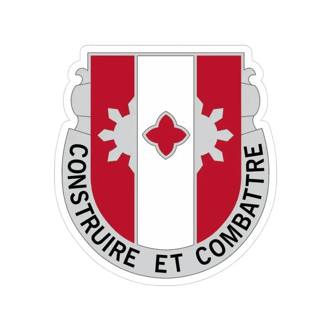 961 Engineer Battalion (U.S. Army) Transparent STICKER Die-Cut Vinyl Decal - The Sticker Space