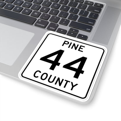 Pine County Route 44 MN (Minnesota) (Road Sign) STICKER Vinyl Kiss-Cut Decal