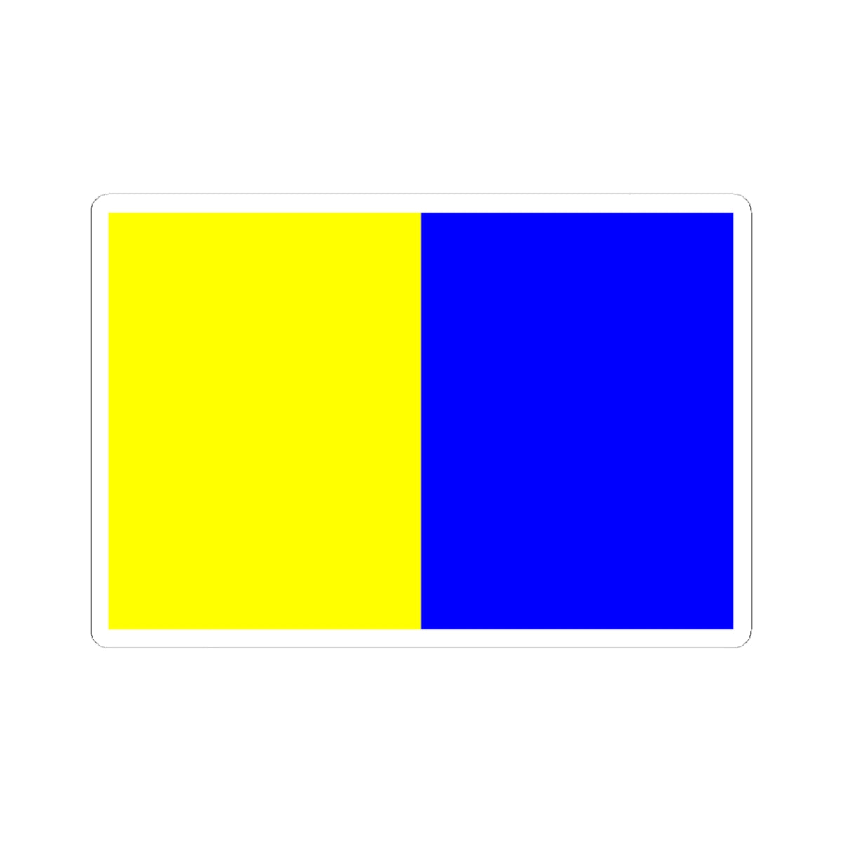 Flag of Montlucon (France) STICKER Vinyl Kiss-Cut Decal