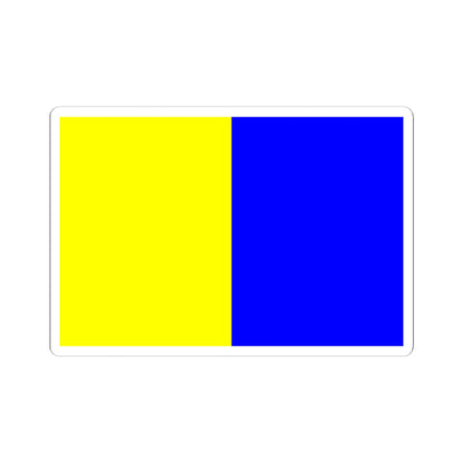 Flag of Montlucon (France) STICKER Vinyl Kiss-Cut Decal