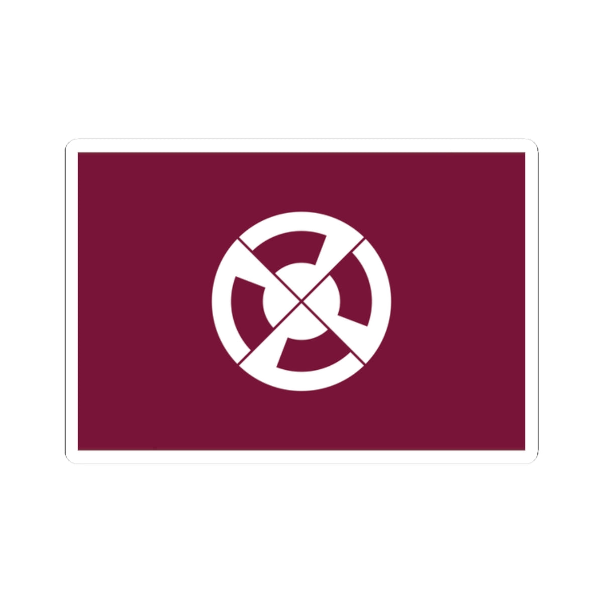 Flag of Shimabara Nagasaki (Japan) STICKER Vinyl Kiss-Cut Decal