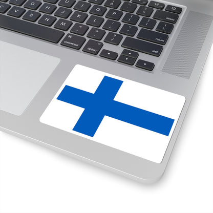 Flag of Finland 1918-1920 3-2 (Finland) STICKER Vinyl Kiss-Cut Decal