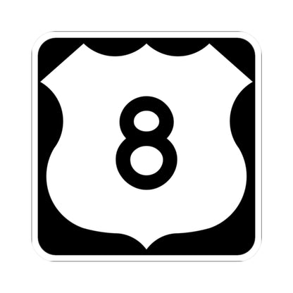US 8 MN 1961 (Minnesota) (Road Sign) STICKER Vinyl Kiss-Cut Decal