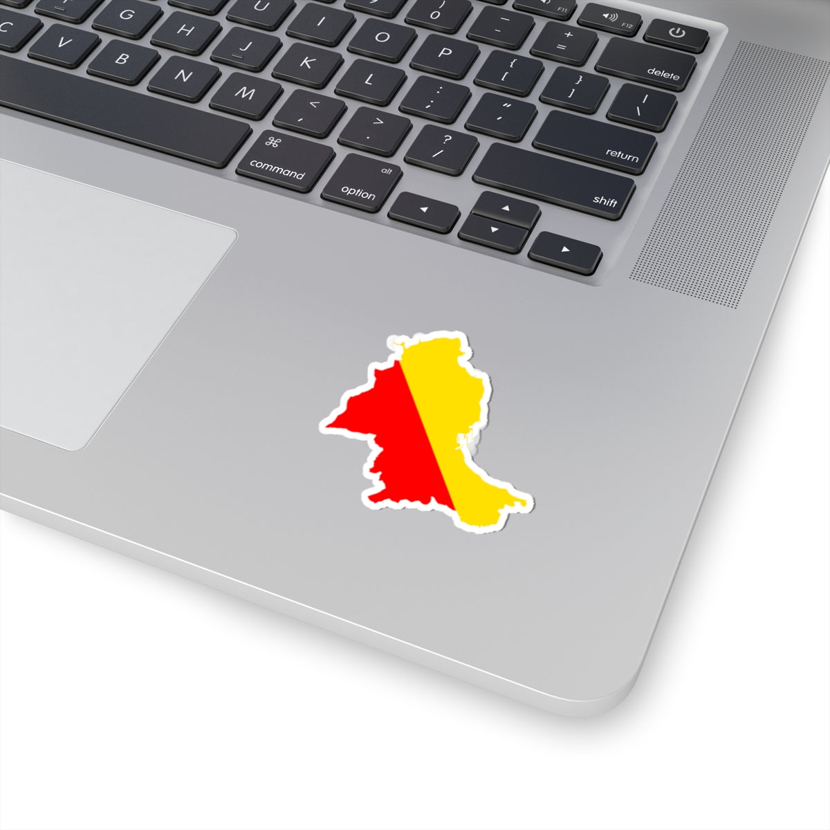 Flag map of Palermo (Italy) STICKER Vinyl Kiss-Cut Decal