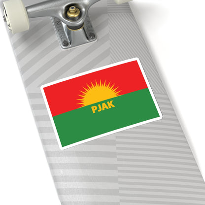 Flag of Partiya Jiyana Azad a Kurdistanê (Iran) STICKER Vinyl Kiss-Cut Decal