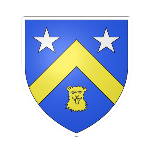 Blason Agard de Maupas (France) (Coat of Arms) STICKER Vinyl Kiss-Cut Decal