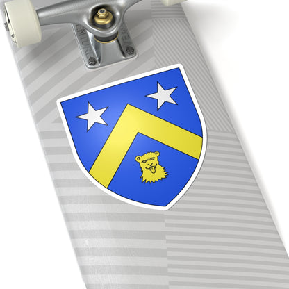 Blason Agard de Maupas (France) (Coat of Arms) STICKER Vinyl Kiss-Cut Decal