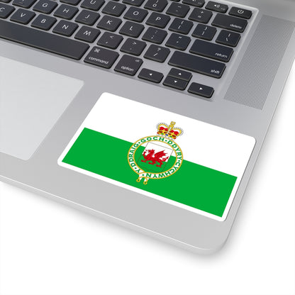 Flag of Wales 1953-1959 (United Kingdom) STICKER Vinyl Kiss-Cut Decal