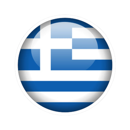 Flag orb Greece (Greece) STICKER Vinyl Kiss-Cut Decal