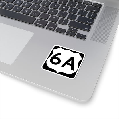 US 6A (Connecticut) (Road Sign) STICKER Vinyl Kiss-Cut Decal