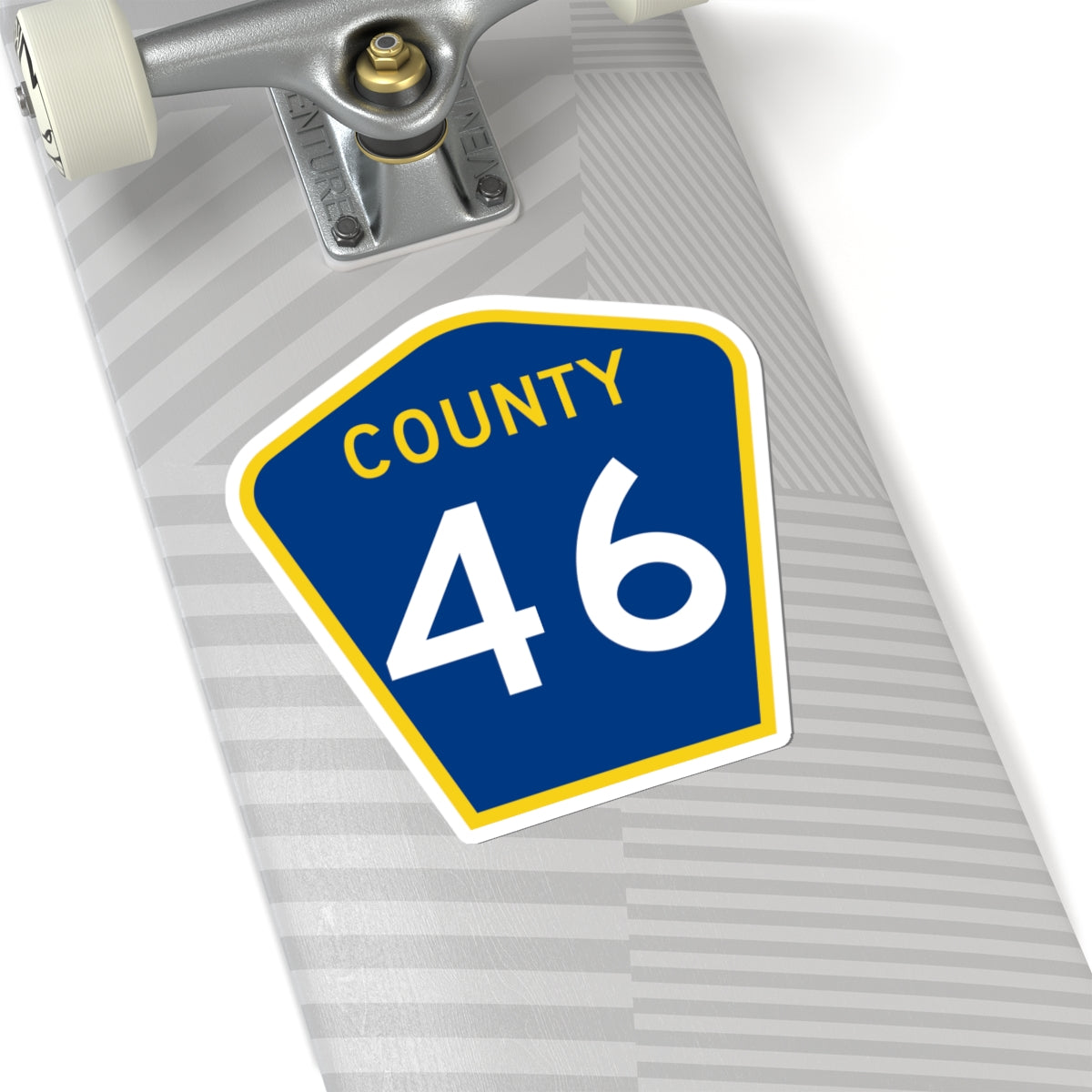 County 46 MN (Minnesota) (Road Sign) STICKER Vinyl Kiss-Cut Decal